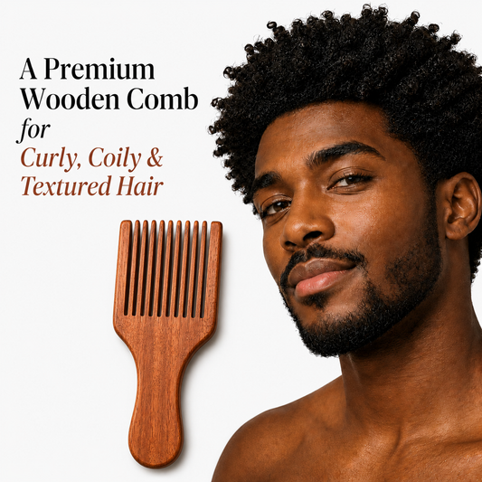 MelaninCare™ Wooden Detangling Comb Set